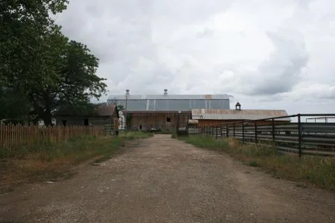 Road &amp; Barn Stock Photos