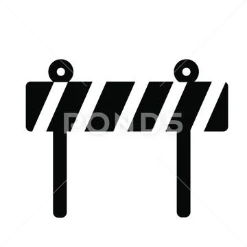Road Barricade Stock Illustration