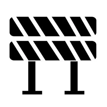 Road barrier icon Stock Illustration