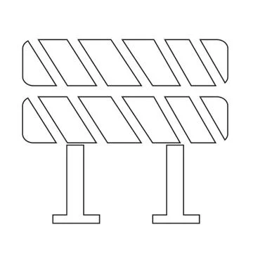 Road barrier icon Stock Illustration