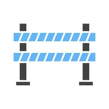 Road Barrier icon vector image. Illustrazione stock