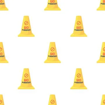 Road barrier pattern seamless vector Stock Illustration