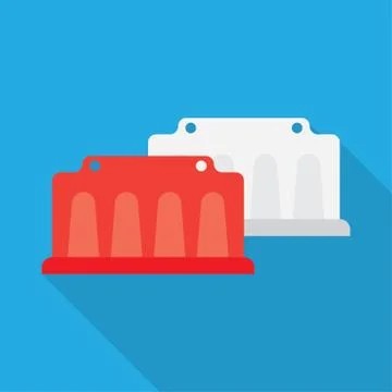 Road barrier vector Stock Illustration