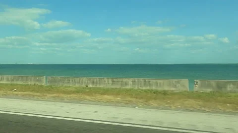 Road by the bay Stock Footage 156133570