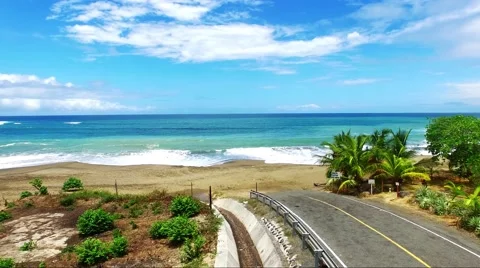 Road to the beach Stock Footage 63489508