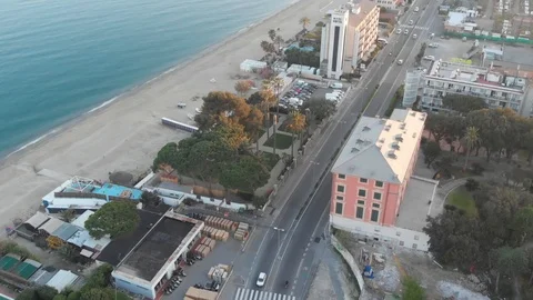 From the road to the beach Stock Footage 105880560