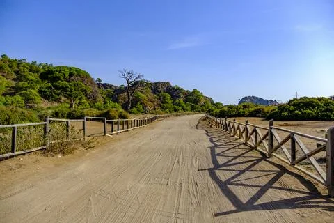 The road to a beach Stock Photos