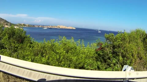 Road Beach Summer Coast Video stock 46132318