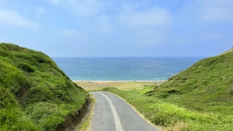 Road to a Beatiful Beach Video stock 243259563