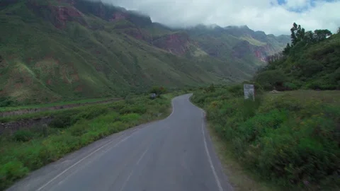Road in a beautiful mountain landscape Stock Footage 227298117