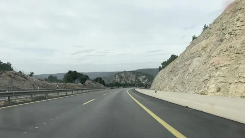 Road Between Madrid and Valencia Stock Footage 310629209