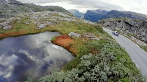 Road between mountains Stock Footage 41714235