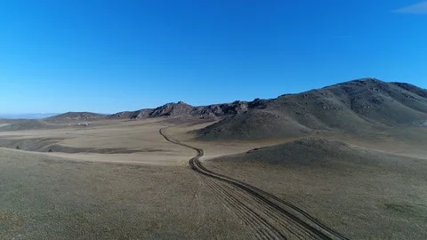 Road between mountains Stock Footage 122579831