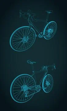 Road bicycle sketches Stock-Illustration
