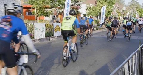 Road Bicycle Tour Stock Footage 118350759