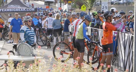 Road Bicycle Tour Stock Footage 118737319