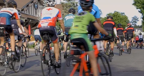 Road Bicycle Tour Stock Footage 118950155
