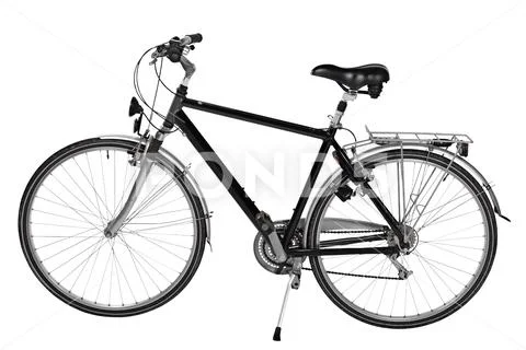 Road Bike from front isolated PSD Template