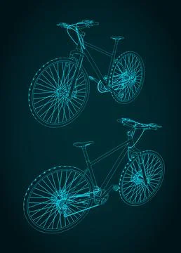 Road bike illustrations Stock-Illustration