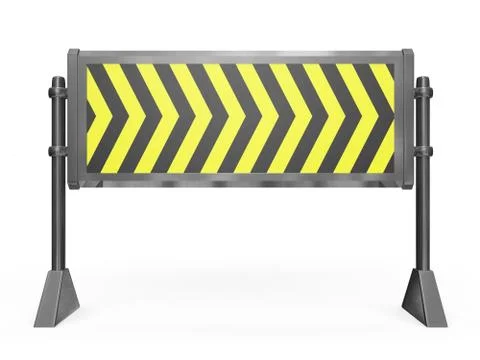 Road block barrier Stock Illustration