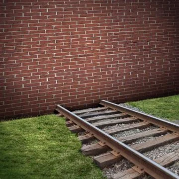 Road Block Concept Иллюстрация