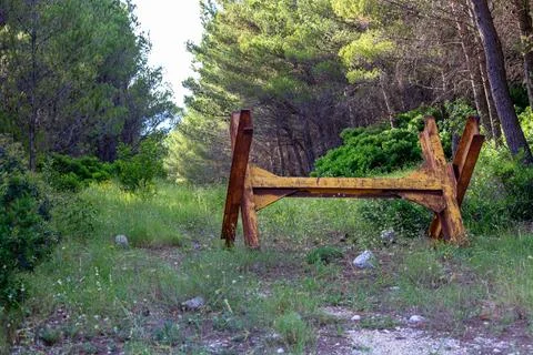 Road block on old road Stock Photos