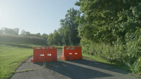 Road with a Blockade 库存影片 250208484