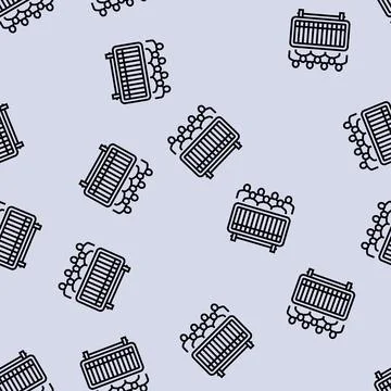 Road blocking for parade line seamless pattern Illustrazione stock