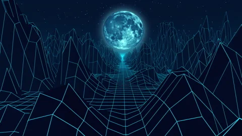 Road To The Blue Moon Stock Footage 163795413