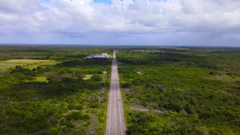 Road BR-101 in the beginning, Rio Grande do Norte, Brazil Stock Footage 277998676