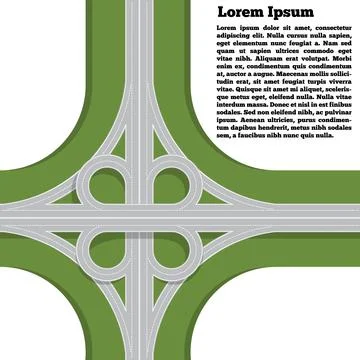 Road bridge. Stock Illustration