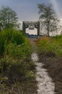 Road to the bridge Stock Photos