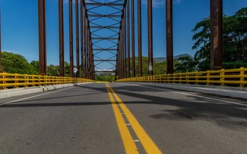 Road in the bridge Stock Photos