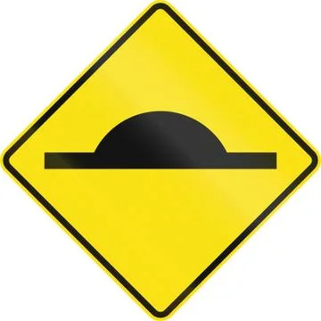 Road Bump In Australia Stock Illustration