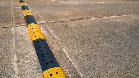 Road bumps for reduce speed. Stockfoto's