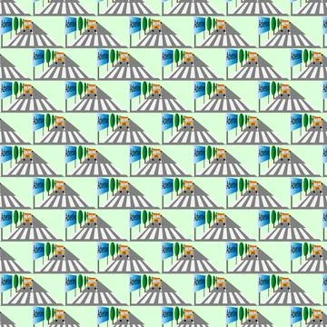 Road bus Stock Illustration