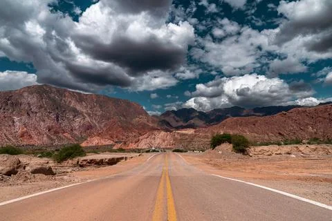 Road in Cafayate Foto stock