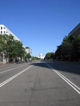 Road to capitol Stock Photos