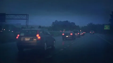 Road car accident at night. Stock Footage 40237935