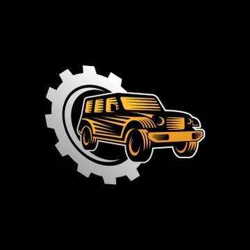 Off-road Car Adventure Logo Vector Illustration. Offroad suv Car vector logo  Stock-Illustration