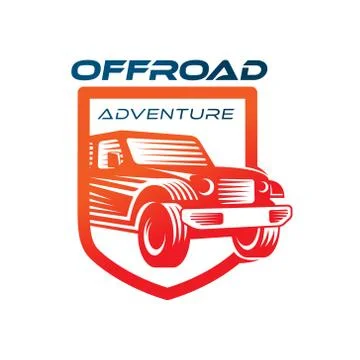 Off-road Car Adventure Logo Vector Illustration. Offroad suv Car vector logo  Stock Illustration