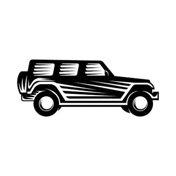 Off-road Car Adventure Logo Vector Illustration. Offroad suv Car vector logo  Stock Illustration