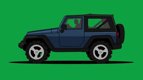 Off road car Animation Stock Footage 285584538