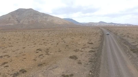 Off road car in the desert Stock Footage 92123003