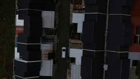 Road car from drone 스톡 동영상 107704062