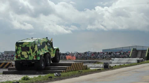 Off-road car Stock Footage 29658804