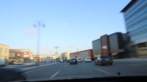 Road from car Video stock 115639400