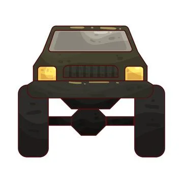Off-road car illustration Illustration