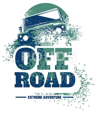 Off-road car logo, safari suv, expedition offroader. Illustration #99452348