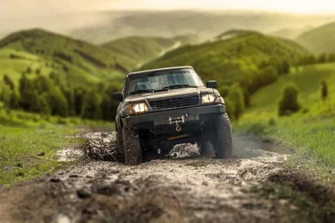 Off road car Stock Photos